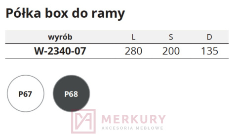 Półka box wysoka organizera szafki gospodarczej W-2340-07, biały SKLEP INTERNETOWY MERKURY AKCESORIA MEBLOWE MARIUSZ ADAMCZYK Półka box wysoka organizera szafki gospodarczej W-2340-07, biały SKLEP INTERNETOWY MERKURY AKCESORIA MEBLOWE MARIUSZ ADAMCZYK
