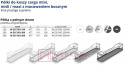Półka do kosza Cargo z pełnym dnem W-2317KO, chrom/antracyt, 200mm SKLEP INTERNETOWY MERKURY AKCESORIA MEBLOWE MARIUSZ ADAMCZYK