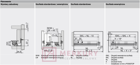 Prowadnica TANDEM BLUMOTION BLUM 560F4000B, pełny wysuw, 400mm SKLEP INTERNETOWY MERKURY AKCESORIA MEBLOWE Prowadnica TANDEM BLUMOTION BLUM 560F4000B, pełny wysuw, 400mm SKLEP INTERNETOWY MERKURY AKCESORIA MEBLOWE