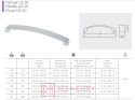 Uchwyt meblowy G1, czarny mat, 192mm