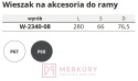 Wieszak na akcesoria do organizera szafki gospodarczej W-2340-08, biały SKLEP INTERNETOWY MERKURY AKCESORIA MEBLOWE