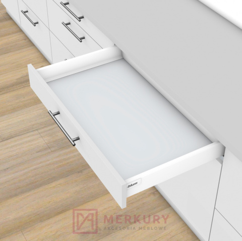 Prawy bok szuflady TANDEMBOX ANTARO BLUM 378M4002SA, wys."M", szary, 400mm SKLEP INTERNETOWY MERKURY AKCESORIA MEBLOWE