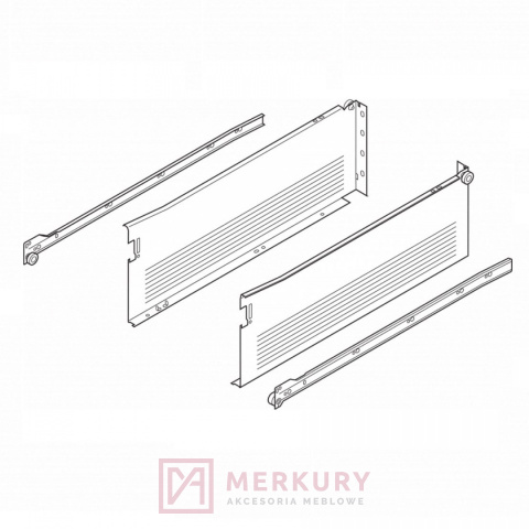Szuflada METABOX BLUM 320H4500C15MX, H-150, kremowy, 450mm, 25kg SKLEP INTERNETOWY MERKURY AKCESORIA MEBLOWE MARIUSZ ADAMCZYK