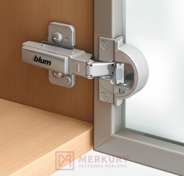 Zawias meblowy wpuszczany BLUM 71B970A do wąskich ram aluminiowych BLUMOTION Clip-T 95° SKLEP INTERNETOWY MERKURYAM