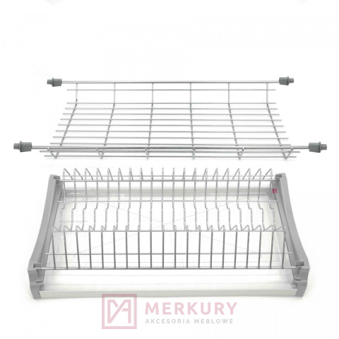 Ociekarka dwupoziomowa z podstawą aluminiową W-2507, do szafki 60cm, chrom NOMET SKLEP INTERNETOWY MERKURY AKCESORIA MEBLOWE Ociekarka dwupoziomowa z podstawą aluminiową W-2507, do szafki 60cm, chrom NOMET SKLEP INTERNETOWY MERKURY AKCESORIA MEBLOWE