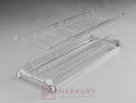 Ociekarka dwupoziomowa z podstawą aluminiową W-2507, do szafki 60cm, chrom NOMET SKLEP INTERNETOWY MERKURY AKCESORIA MEBLOWE