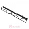 Uchwyt krawędziowy PRATO C-6499 asymetryczny, czarny mat, 360mm