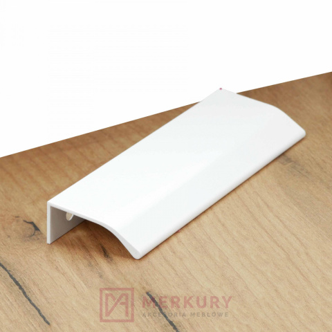 Uchwyt meblowy krawędziowy U11 biały mat Uchwyt meblowy krawędziowy U11 biały mat