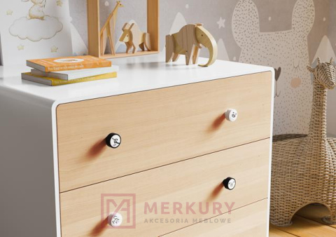 Gałka meblowa drewniana GD08 V60 kompas MERKURY Akcesoria Meblowe