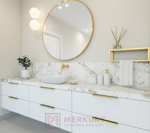 Uchwyt krawędziowy U9, złoty mat, 100mm SKLEP INTERNETOWY MERKURY AKCESORIA MEBLOWE MARIUSZ ADAMCZYK