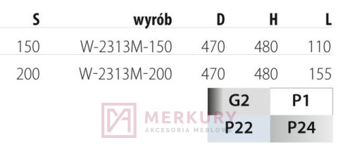Kosz CARGO W-2313M MERKURY Akcesoria Meblowe Mariusz Adamczyk Kosz CARGO W-2313M MERKURY Akcesoria Meblowe Mariusz Adamczyk