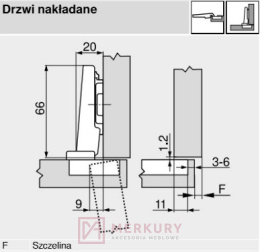 Zawias meblowy BLUM 71M2550 MERKURY Akcesoria Meblowe Mariusz Adamczyk