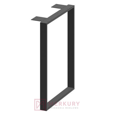 Nóżka meblowa GAMET NS40 czarny mat H820 MERKURY Akcesoria Meblowe