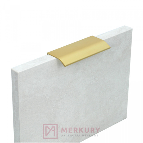 Uchwyt krawędziowy CORDIA G11 złoty mat 120mm MERKURY Akcesoria Meblowe Uchwyt krawędziowy CORDIA G11 złoty mat 120mm MERKURY Akcesoria Meblowe