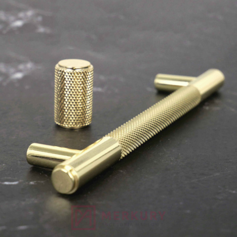 Gałka meblowa relingowa GA32, złoty połysk, fi 18mm Gałka meblowa relingowa GA32, złoty połysk, fi 18mm