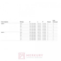 Kosz cargo maxi 5-poziomowy FGV 300mm H-1700-1900 MERKURY Akcesoria Meblowe
