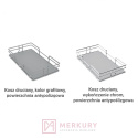 Kosz Cargo Maxi FVG 6-poziomowy biały 400mm H-1900-2080mm MERKURY Akcesoria Meblowe