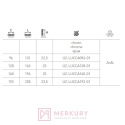 Uchwyt meblowy GTV LUCCA chrom połysk 128mm MERKURY Akcesoria Meblowe