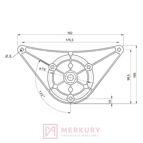 Noga meblowa GTV NM-A61100-05 aluminium 60x60 1100mm MERKURY Akcesoria Noga meblowa GTV NM-A61100-05 aluminium 60x60 1100mm MERKURY Akcesoria
