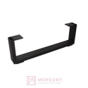 Nóżka meblowa GAMET NS38 czarny mat H-120mm MERKURY Akcesoria Meblowe