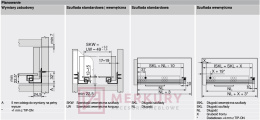 Prowadnica TANDEM BLUM 550F4500T TIP-ON 450mm MERKURY Akcesoria Meblowe