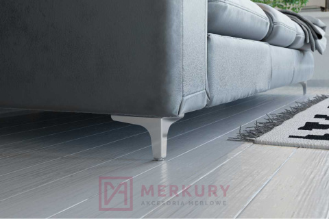 Nóżka meblowa GTV STGY135 chrom połysk 135x135mm H-100 MERKURY Akcesoria Meblowe Nóżka meblowa GTV STGY135 chrom połysk 135x135mm H-100 MERKURY Akcesoria Meblowe