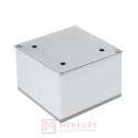 Nóżka meblowa kwadratowa 80x80 H-60mm aluminium MERKURY Akcesoria Meblowe