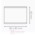 Nóżka meblowa kwadratowa 80x80mm biała H-60mm MERKURY Akcesoria Meblowe