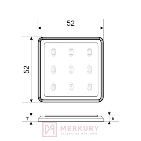 Oprawa meblowa LED OLK-4 ZEUS 2,5W 12V ciepły biały aluminium mat MERKURY Akcesoria Meblowe Oprawa meblowa LED OLK-4 ZEUS 2,5W 12V ciepły biały aluminium mat MERKURY Akcesoria Meblowe