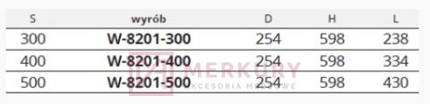 Kosz na bieliznę NOMET W-8201 biały MERKURY Akcesoria Meblowe Kosz na bieliznę NOMET W-8201 biały MERKURY Akcesoria Meblowe