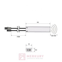 Wyłącznik uniwersalny zbliżeniowy WUN-1-IR 5A 12V 60W biały MERKURY Akcesoria Meblowe