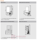 Boki szuflady MERIVOBOX 470K4002S wys."K" antracyt 400mm MERKURY Akcesoria Meblowe