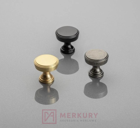 Gałka meblowa SONET czarny mat fi25mm MERKURY Akcesoria Meblowe Gałka meblowa SONET czarny mat fi25mm MERKURY Akcesoria Meblowe