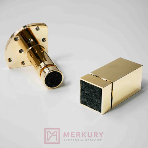 Nóżka meblowa regulowana NMK, złoty połysk, H-60mm Nóżka meblowa regulowana NMK, złoty połysk, H-60mm