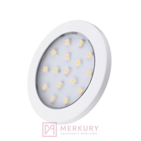 Oprawa meblowa ORBIT 1,5W neutralny biały biała MERKURY Akcesoria Meblowe Oprawa meblowa ORBIT 1,5W neutralny biały biała MERKURY Akcesoria Meblowe
