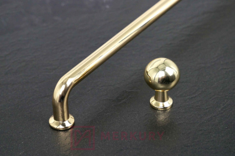 Uchwyt meblowy relingowy NORD złoty połysk 128mm MERKURY Akcesoria Meblowe Uchwyt meblowy relingowy NORD złoty połysk 128mm MERKURY Akcesoria Meblowe
