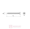 Wkręt hartowany z łbem stożkowym 5,0x45mm KMH MERKURY Akcesoria Meblowe