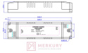 Zasilacz LED driver 6,67A 12VDC 80W MERKURY Akcesoria Meblowe