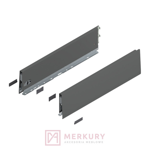 Boki szuflady MERIVOBOX BLUM 470K3502S wys."K" antracyt 350mm MERKURY Akcesoria Meblowe