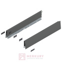 Boki szuflady MERIVOBOX BLUM 470M2702S wys."M" antracyt 270mm MERKURY Akcesoria Meblowe