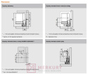 Prawy bok szuflady MERIVOBOX BLUM 470M5002S wys."M" antracyt 500mm MERKURY Akcesoria Meblowe