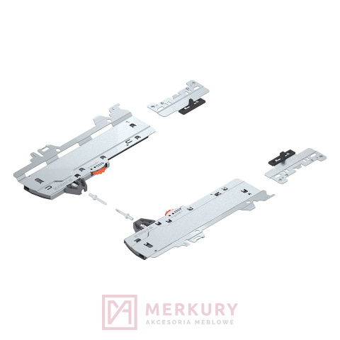 TIP-ON BLUMOTION do MERIVOBOX "L1" T60H4340 ≤20kg, NL=350-600mm jasnoszary MERKURY Akcesoria Meblowe