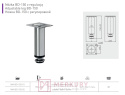 Nóżka meblowa BD-150 chrom połysk fi 30mm H-150mm MERKURY Akcesoria Meblowe