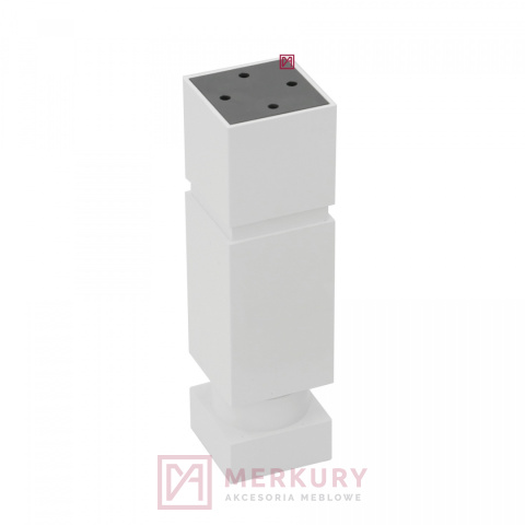 Nóżka meblowa regulowana NMK biały mat H-150mm MERKURY Akcesoria Meblowe