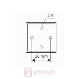 Nóżka meblowa regulowana NMK biały mat H-150mm MERKURY Akcesoria Meblowe Nóżka meblowa regulowana NMK biały mat H-150mm MERKURY Akcesoria Meblowe