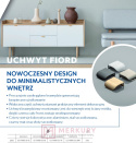 Uchwyt krawędziowy GTV UZ-FIORD złoty mat 32mm złoto szczotkowane MERKURY Akcesoria Meblowe