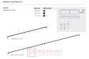 Uchwyt meblowy US10 długi czarny mat 832/842mm