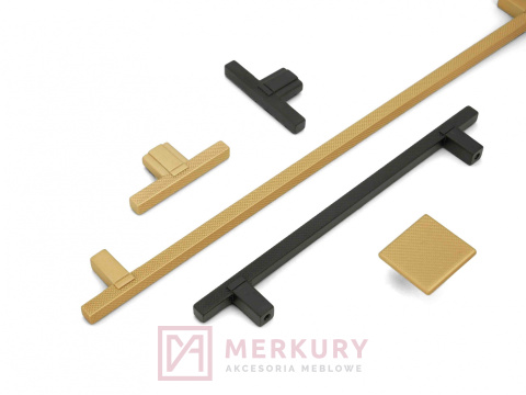 Uchwyt relingowy prążkowany GABIO, czarny mat, 320/370mm Uchwyt relingowy prążkowany GABIO, czarny mat, 320/370mm