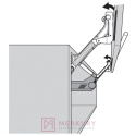 Zestaw podnośników AVENTOS HL BLUM 20L3900.06, H-450-580mm SKLEP INTERNETOWY MERKURY AKCESORIA MEBLOWE