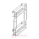 Kosz Cargo Mini 2-poziomowy WE03.7319 ocynk mocowanie boczne 150mm lewy MERKURY Akcesoria Meblowe